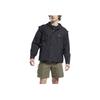 Reebok Hooded Zipper Logo Embroidered Jacket Men Jackets Black GV3435
