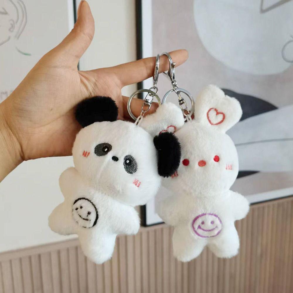 

Сумка с орнаментом, мультяшный кролик, медведь, плюшевая игрушка, плюшевая кукла, лягушка, плюшевый брелок, брелок, подвеска