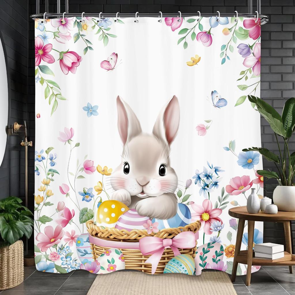Funny Cat Dinosaur Shower Curtain,Cool Galaxy Shower Curta for Bathroom Decor, Hilarious Outer Space Universe Shower Curtain