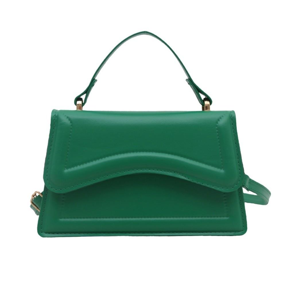 Small Size PU Leather Handbag Solid Color Crossbody Messenger Tote New Women's Shoulder Bag Work