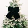 Christmas Ornament Multi-Size Design Velvet Fabric Bow Handmade 3D Shape Christmas Bowknot Decoration