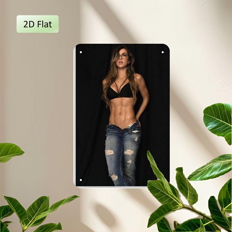 Fitness Motivation Metallblechschild Gewichtheben Fitness Poster Man Cave Garage Heimwanddekor 8x12 Zoll