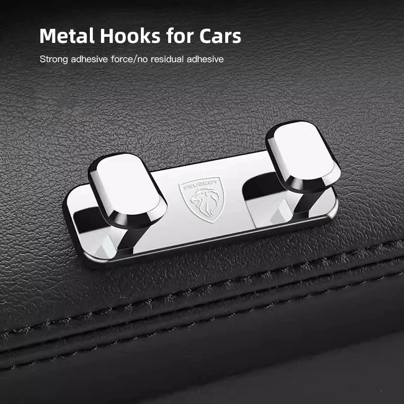Car Mini Storage Hook Metal Adhesive Hooks Storage Rack For Peugeot 5008 508 408 4008 308 3008 208 2008 Landtrek Rifter e-Expert HGH3