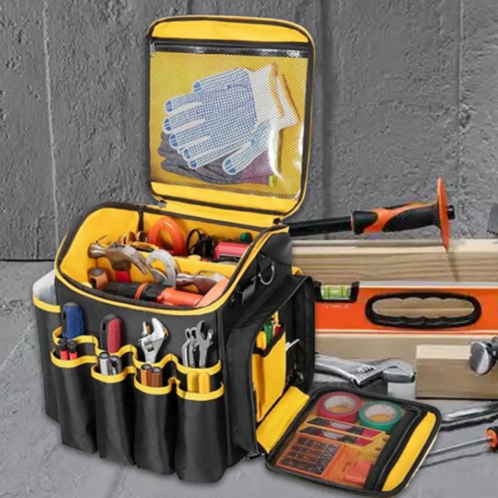 Wear-resistant Tool Kit Portable Tool Tote Bag Black Color Tool Bag  Electrician Use
