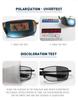 Photochromic Sunglasses for Polarized Large Photochromic Day and Night B1229 [FEISEDY] Men, UV400, Sports, Golf, Driving, Sunglasses, Size, Lens,