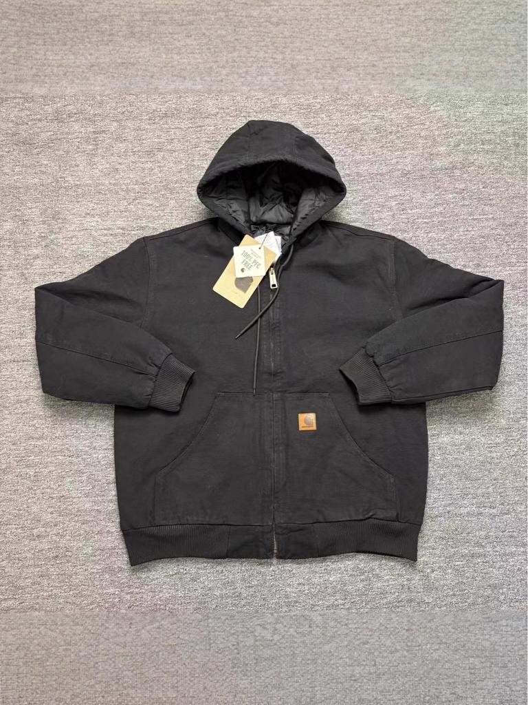 Ανδρικό Ρετρό Φθαρμένο Βαριάς Ποιότητας Καμβάς με Κουκούλα Αμερικανικού Στυλ για Χειμερινά Εργατικά Ρούχα