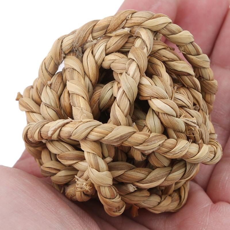 Parrot Rabbit Straw Ball Toys For Bird Pet Environmental Balls Toy Pet Supplies