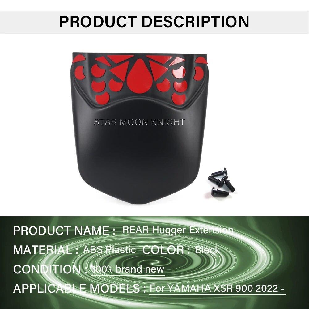 ABS Plastic Rear Extender Mudguard For YAMAHA XSR900 XSR 900 2022- Back Fender Extension Hugger Extension Motorcycle