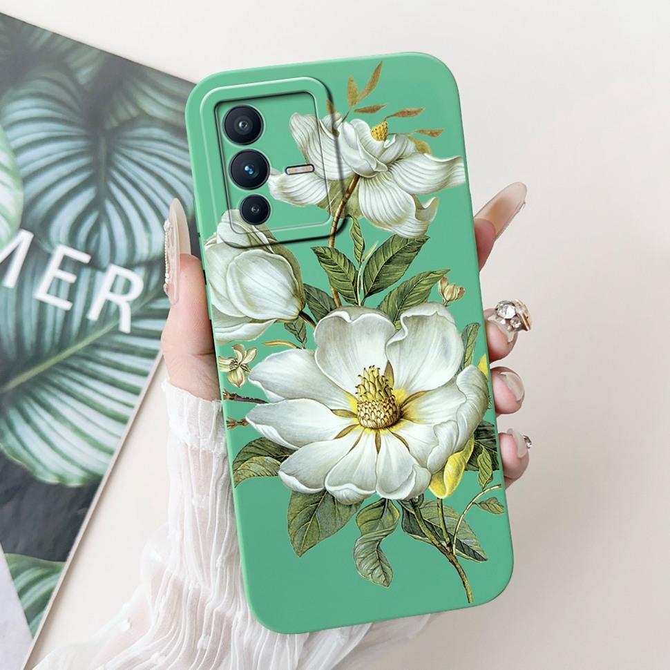 For Vivo V23 5G Case Soft Silicone Cute Patterned Cover Phone Cases For Vivo V 23 V23 V2130 V2303 Back Cover Funda ShockProof