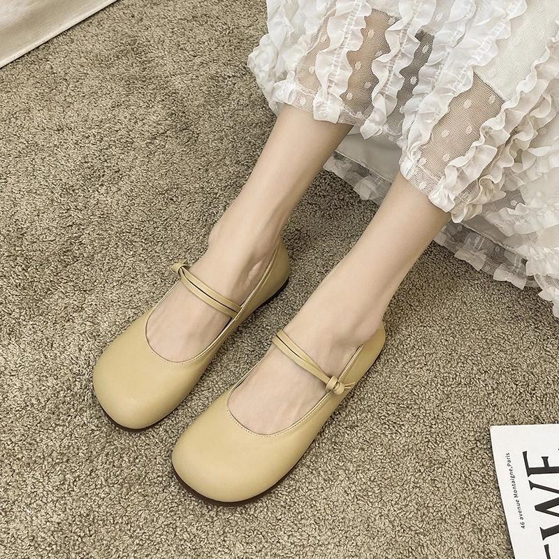 Women's Spring Flat Shoes One Kick Shallow Mouth Anti-slip  Shoes for Women Outdoor Versatile Solid Color Zapatillas De Mujer