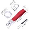 Wisdompro Car Key Chain, Sparkling Genuine Leather, Car Key Chain,