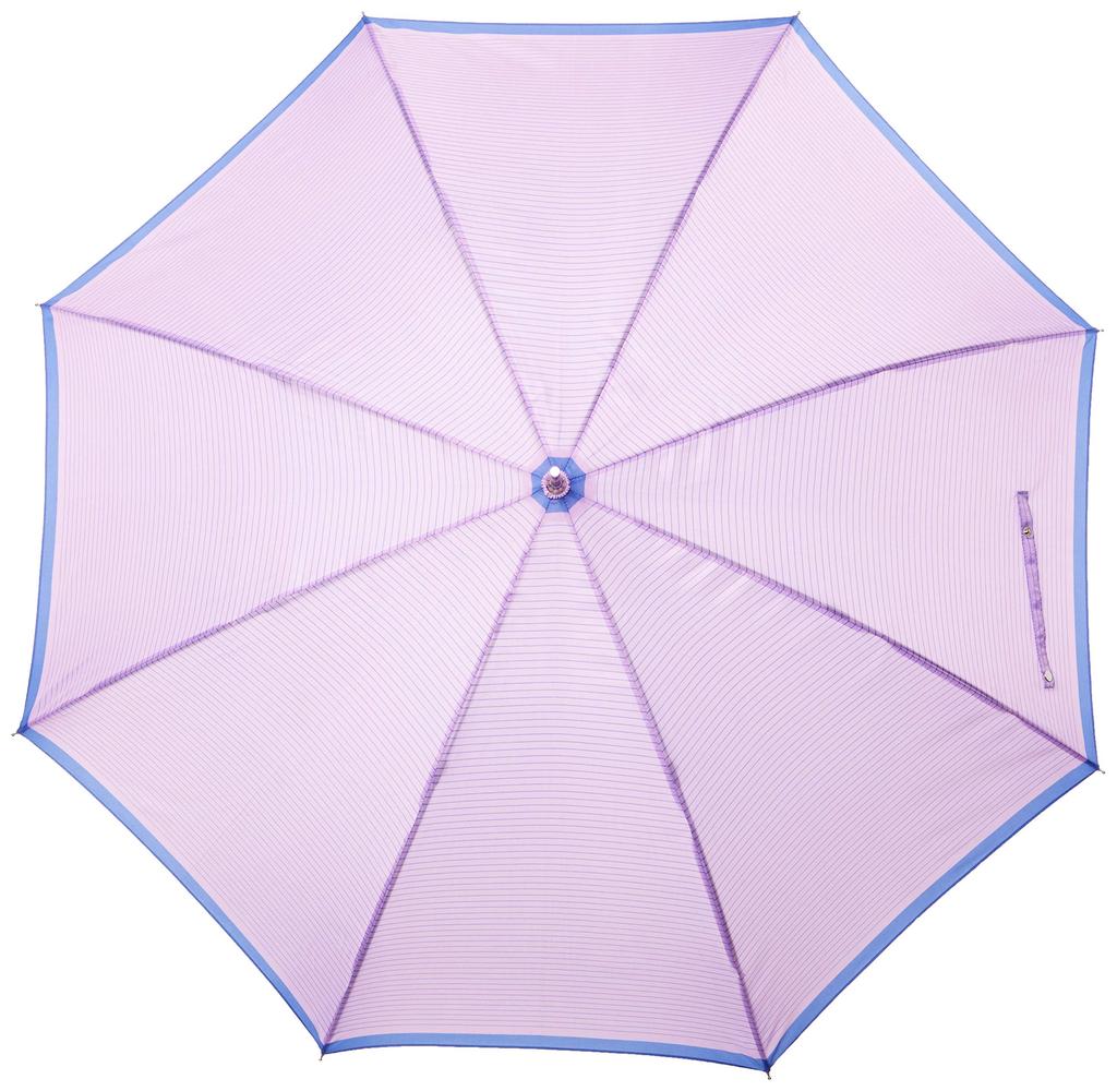 Mix Factory Striped Long Pastel Light Rib Approximately 60cm Two-Tone Umbrella, Women's, Colors, 21-302-62171-00-80-60, Purple, Length