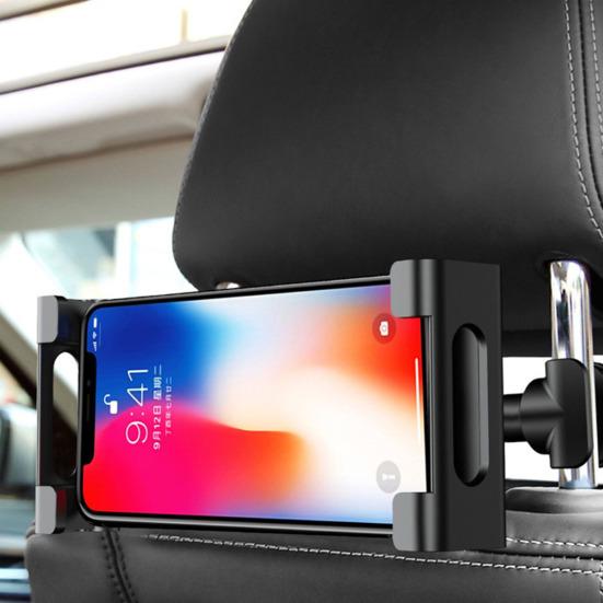 Car Phone Holder Rear Headrest Vehicle-mounted Stand Adjustable Telescopic 360° Rotates Phone Holder for Cars SUVs Trucks