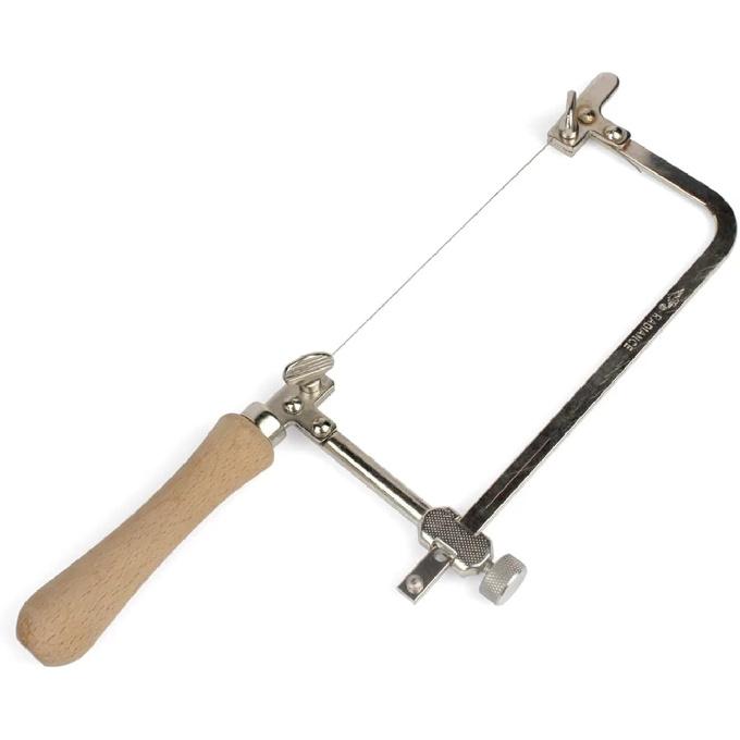 1PC Coping Saw Steel Frame With 0.5mm Diamond Wire Saw For Wood Stone Metal Cutting Multi Function Hand Tool