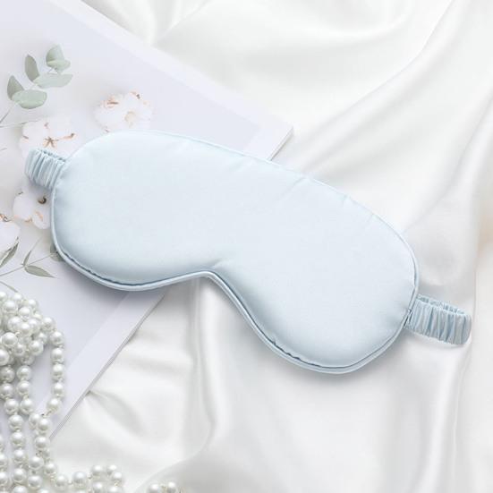 Imitated Silk Eye Cover Set Memory Foam Eye Masque 3-Piece Cloth Bag Hair Rings Storage Bag Comfortable Hypoallergenic Sleeping Shield Eye Care Tools