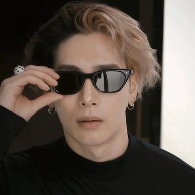 Sunglasses for Men, Versatile Summer Sun Protection, UV Protection, Internet Celebrity Photo Square Sunglasses