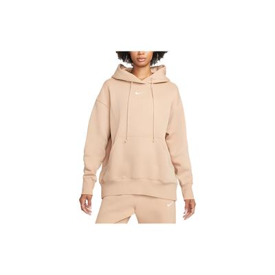 Sweatshirt à col rond couleur unie avec logo de marque pour femme Jaune DQ5860-200