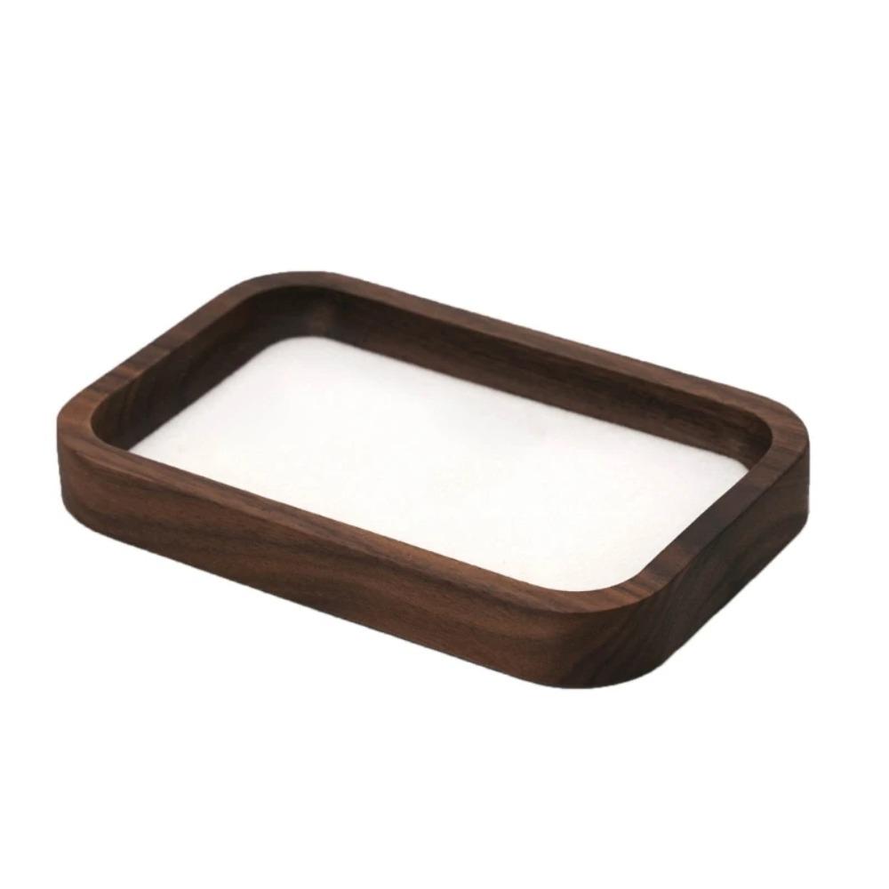 Exquisite Earrings Display Tray Geometry Ring Earring Holder Simple Wood Rings Tray  Home