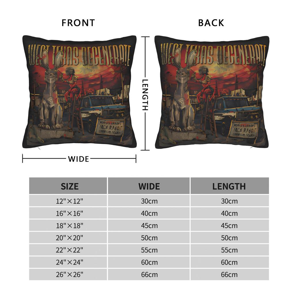 Country Music Band Treaty Oak Revival Pillow Cover Comfy Cushion Cover Kawaii Pillow Case For Living Room Bed Chair