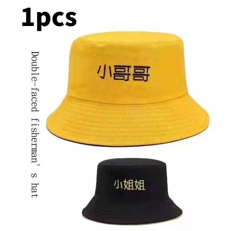 

Вышивка печатными буквами Двусторонняя панама Рыбацкие шляпы Модный подарок