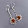 Citrine Gemstone Jewelry, 925 Sterling Silver Earrings, Handmade Earrings Jewelry, Attractive Citrine Earrings Gift For Her