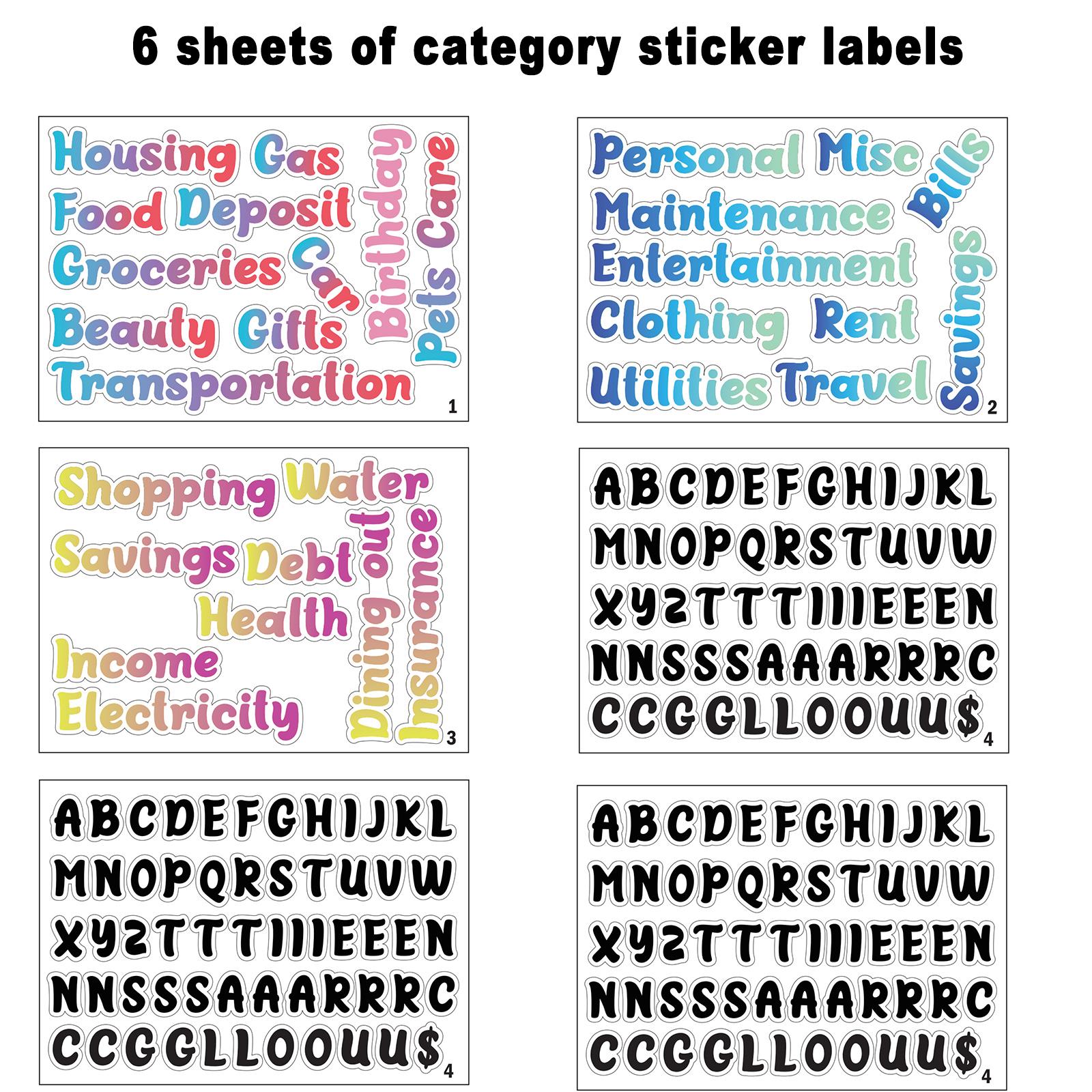 

Карманы для папки A6 с 6 отверстиями, конверты для наличных для бюджетирования, прозрачные папки на молнии для 6-кольцевого бюджетного органайзера