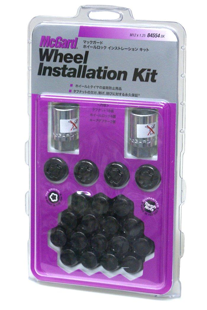 

McGard Замок M12 x Установка 20 штук MCG-84554B Гайки, 1.25 (черный) Набор,