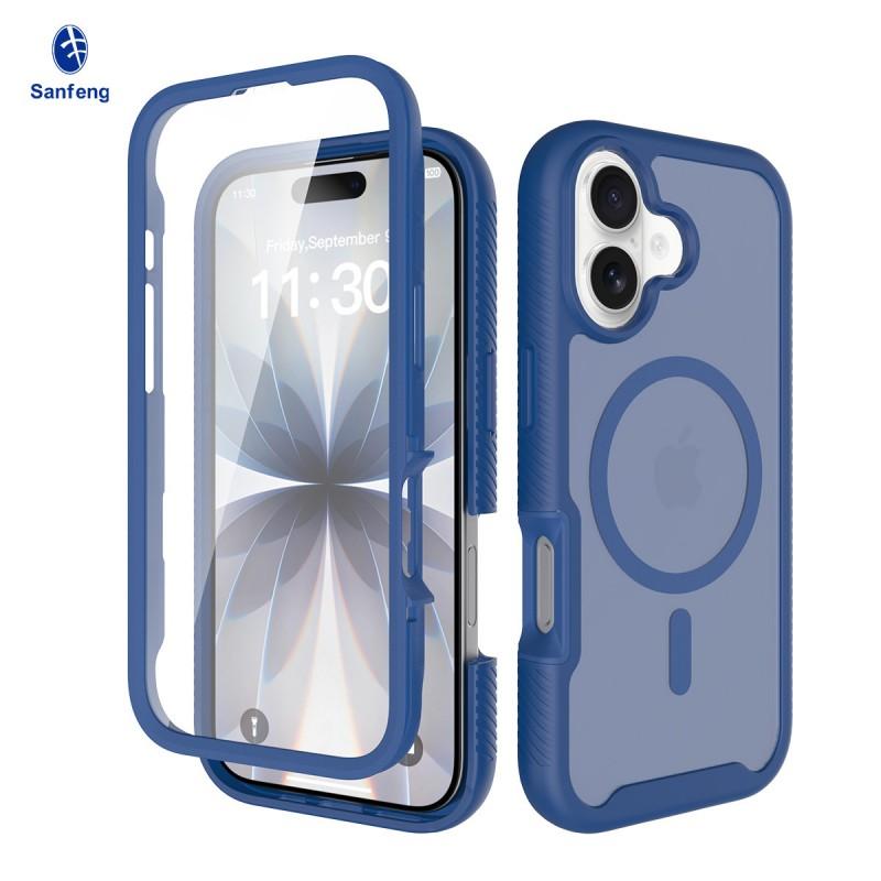 

Suitable 17pm Phone Case Magnetic Star Screen Saver IPhone 17e Drop Resistance Simple 16 Protective Cover iphone 15-14 Plus темно-синього кольору