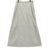 AURALEE A9Stainless Steel03TS Washed Finx Twill Stripe Long Skirt skirt 1 whiteUsed