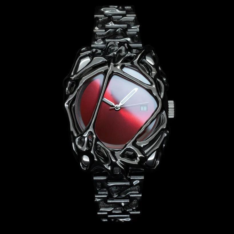 

Retro High-end Men s Quartz Watch Special-shaped Claw Beaded Net Design