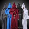 Mittelalterliche Mönchskutte Kostüm Cosplay Kapuzenmantel Halloween Fantasy Rollenspiel Unisex Erwachsene