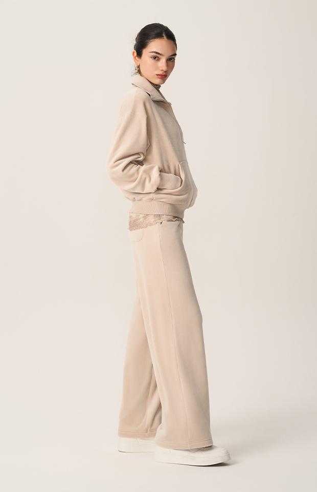 HUIT Soft Fleece Wide Fit Pants Htwpn4L09T