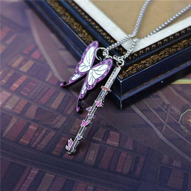Demon Slayer Kamado Tanjirou Necklace Rengoku Kyoujurou Merchandise Cute Creative Cartoon Figures Fashion Costume Party