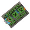 Minecraft Creepers Are Inside Coir Door Mat