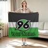 1PC Hannover 96 Custom Name Patterned Flannel Blanket Suitable For All Seasons for Home Decor Warmth and Comfort Gifts Holiday Present