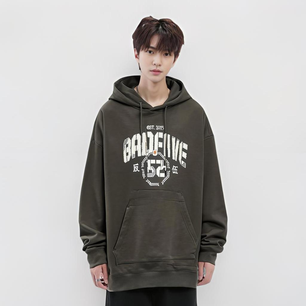 Li Ning BADFIVE Sweatshirt Men's Obsidian Gray AWDU263-7