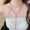 Vintage Colorful Crystal Pearl Double Layer Bead Choker Necklace For Women 2026 Trendy Charm Neck Jewelry Accessories Wholesale