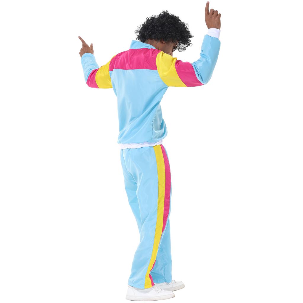 Men's Music Festival Trackuit Vintage Hip-hop Dicos Party Carnival Party Costume
