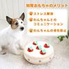 Pet Paradise Dog Toy, Educational Strawberry Cake Design, Dog Toy with Ball, Chew Sound, Nosework Toy (Product Code: 758-41959)