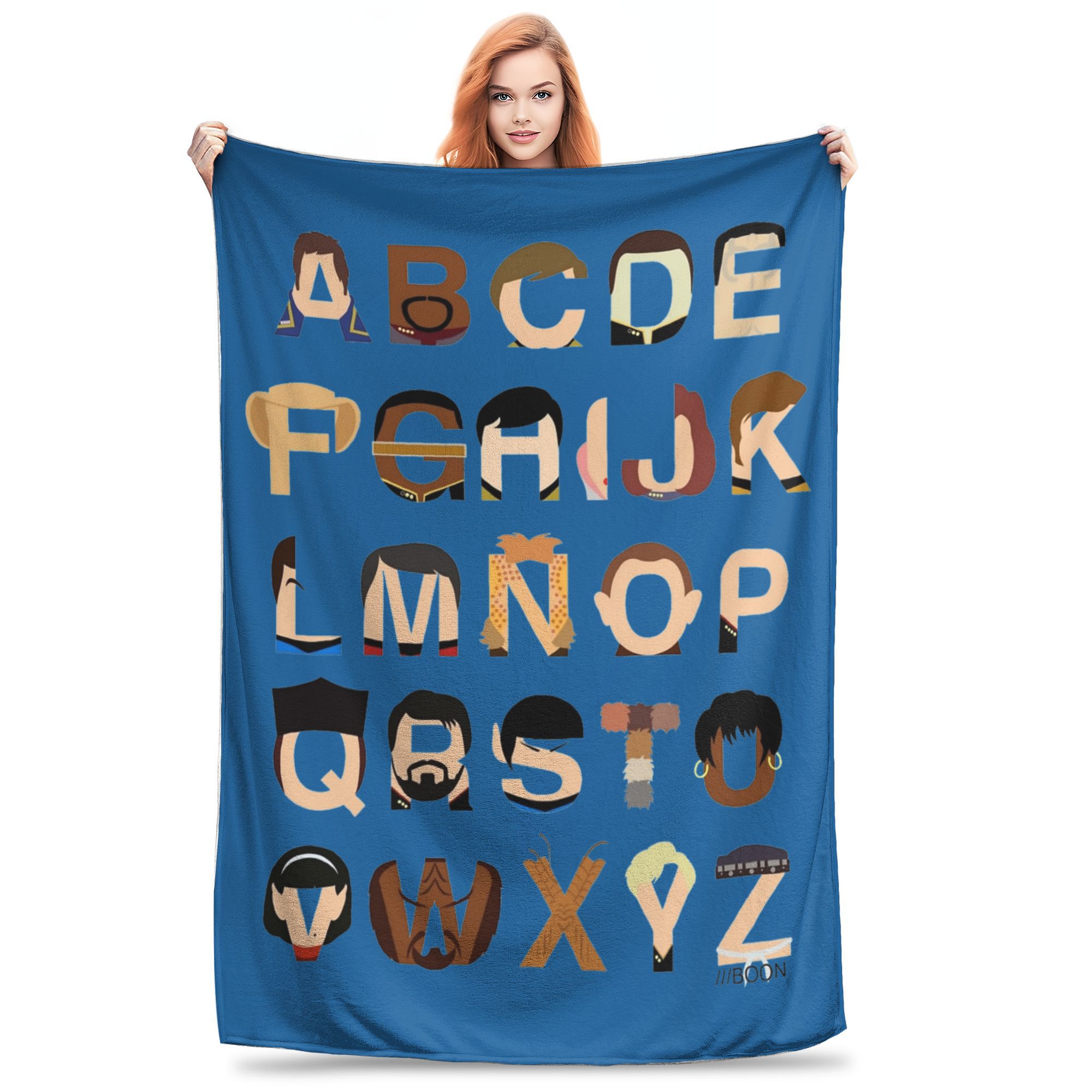 

Одеяло с алфавитными персонажами Звездного пути, ультрамягкое, флисовое одеяло Звездный путь для кровати, 50x60 дюймов, многоразмерное, плюшевое, тонкое одеяло 30x40in