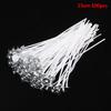 100 Pcs/Lot For Candle Making -Coated With Natural Soy Wax Low Smoke DIY Candle Making Bougie For Jelly Jars Soda/soup Cans