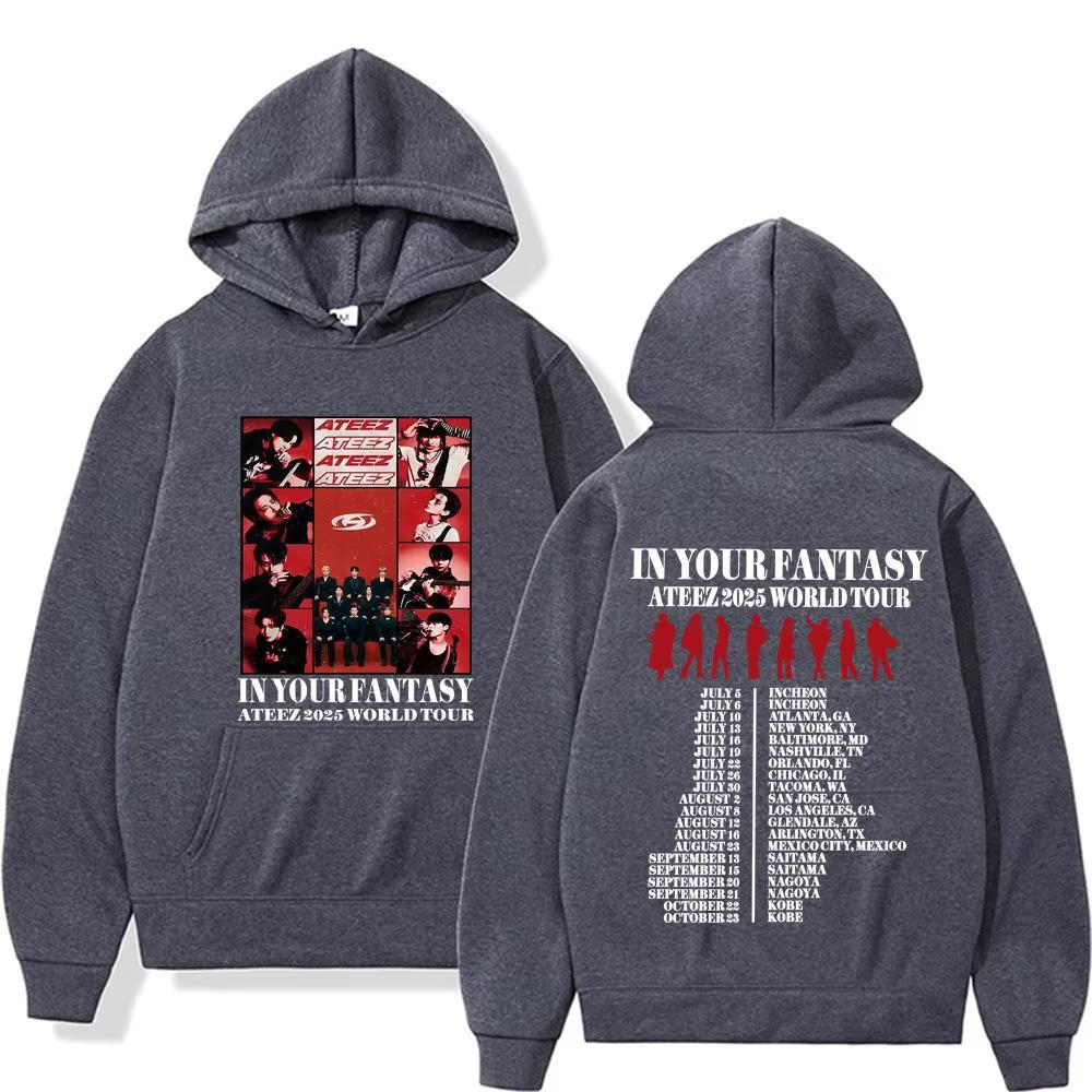 Retro World Tour In Your Fantasy Hoodie Korean Hip Hop Punk Pop Music Sweatshirt Men Women Casual Hombre Hoodies