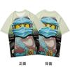 2025 MINISO Ninjago TShirt Cartoon Anime Printing Boys and Girls T-shirt In Summer New Style Street Trends Children's Clothing Short Sleeve