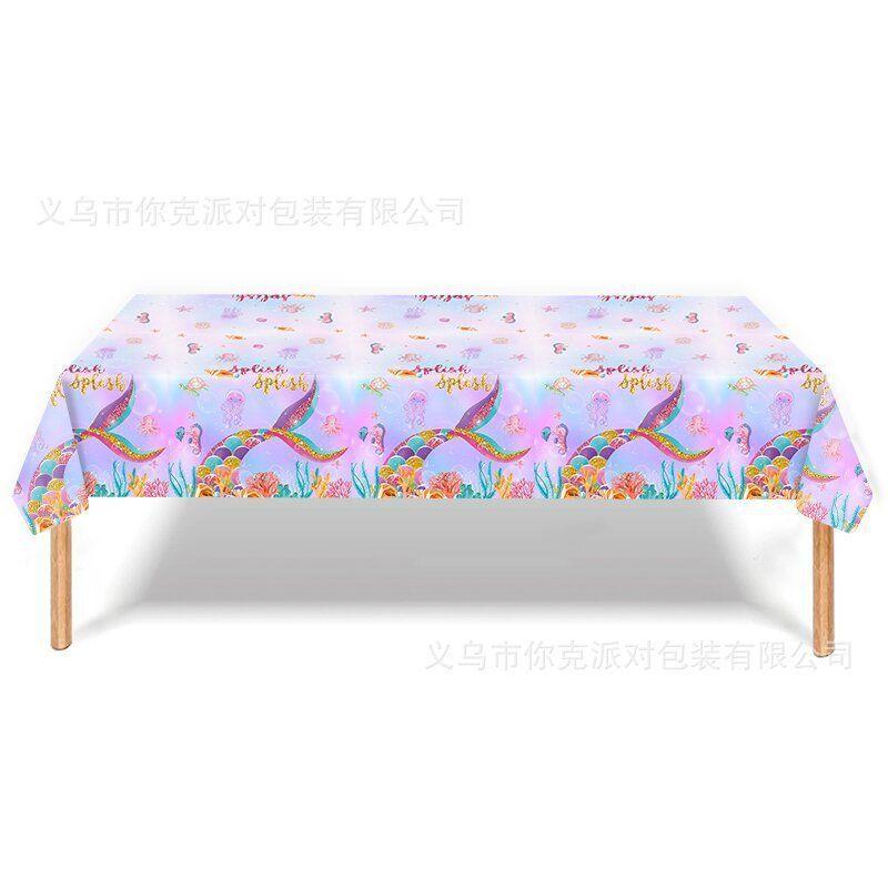 

Pink Mermaid Shell Birthday Decoration Set, Disposable Party Paper Plates, Paper Cups, Tablecloths Straw 25 packs