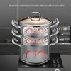 Kambach European Style 3-Layer 304 Stainless Steel Steamer Pot