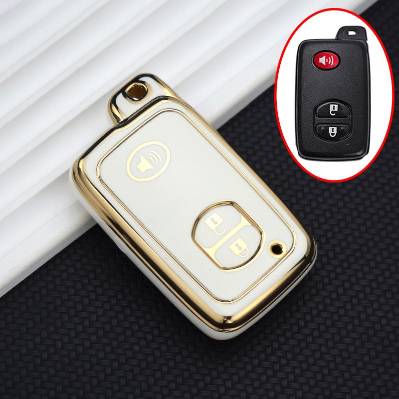 2/3/4 Buttons Tpu Car Key Case Cover For Toyota Camry Prius Land Cruiser Prado 150 Crown For Subaru Foreste Xv Key Chain Set