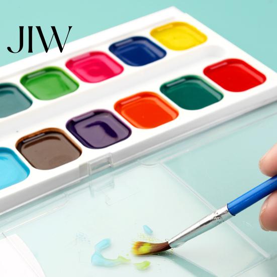 Washable Paint for Toddlers Watercolor Set, Portable Solid Palette, Bright Art Classroom Supplies Colors Pigment Kit, Kids And Beginners