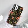 Khokhloma Russian Pattern Flower Phone Case For iPhone 17 Air 15 16 14 11 12 13 Pro MAX Plus