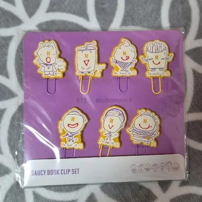 BTS McDonald's Collaboration Bookclip Set