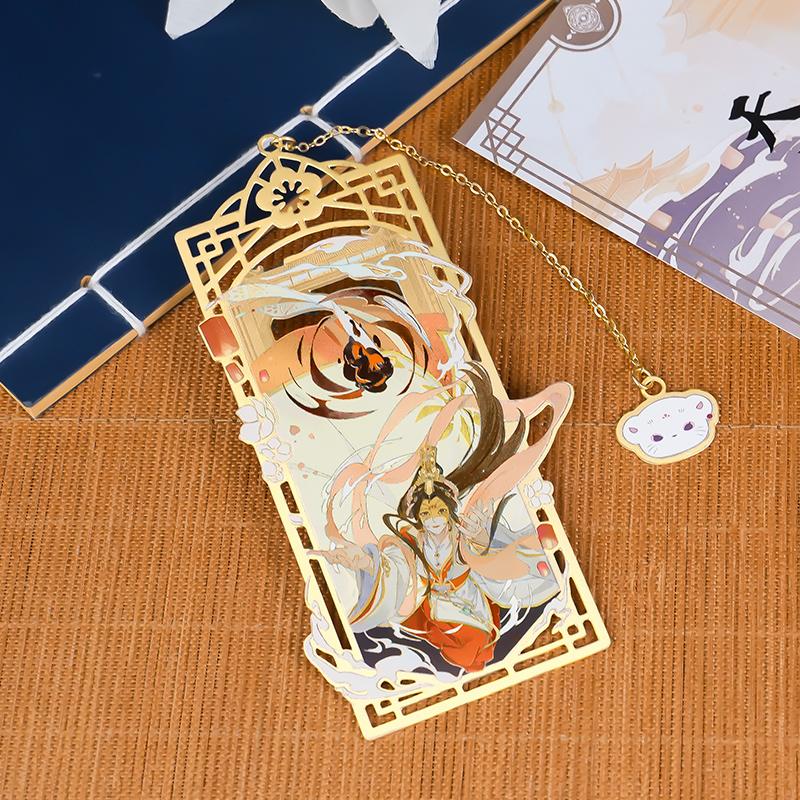 Anime Tian Guan Ci Fu Hua Cheng Xie Lian TGCF Cosplay Birthday Bookmarks Souvenir Tassels Pendant Decor Collection Cosplay Gift